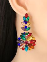 Nihaojewelry Jewelry Wholesale Fashion Geometric Inlaid Colorful Diamond Earrings main image 3