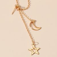 Nihaojewelry Schmuck Großhandel Einfache Lange Kette Stern Mond Quaste Ohrclip main image 3