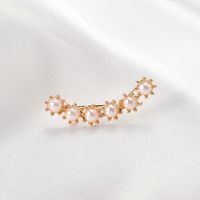 Wholesale Jewelry Simple Metal Pearl Flower Ear Bone Clip Nihaojewelry main image 3