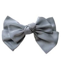 Wholesale Jewelry Simple Solid Color Fabric Double-layer Bowknot Hair Clip Nihaojewelry main image 6