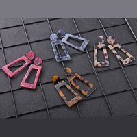 Nihaojewelry Jewelry Wholesale New Style Geometric Long Squares Multi-color Earrings main image 6