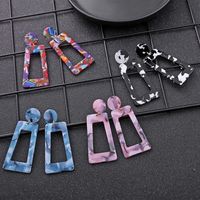 Nihaojewelry Jewelry Wholesale New Style Geometric Long Squares Multi-color Earrings main image 5