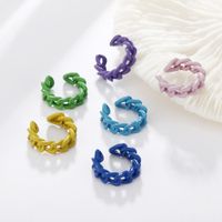 Wholesale Jewelry Geometric Hollow Candy Multicolor Ear Clips Nihaojewelry main image 1