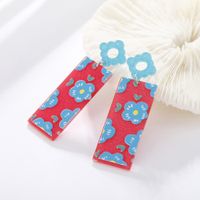 Nihaojewelry Jewelry Wholesale Retro Color Matching Three-dimensional Flower Earrings main image 5