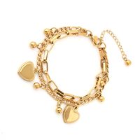 Simple Style Heart Alloy Women'S Bracelets main image 5