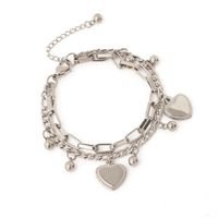Simple Style Heart Alloy Women'S Bracelets main image 2