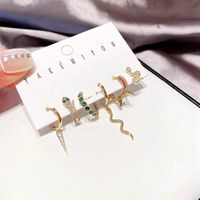 Yakemiyou Fashion Animal Copper Inlaid Zircon Artificial Gemstones Earrings main image 5
