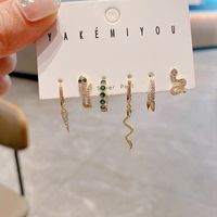 Yakemiyou Fashion Animal Copper Inlaid Zircon Artificial Gemstones Earrings main image 4
