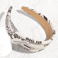 Wholesale Jewelry Stripes Sponge Wide-brimmed Headband Nihaojewelry main image 5