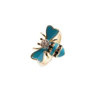 Nihaojewelry Fashion Dripping Bee Copper Micro-inlaid Zircon Ring Wholesale Jewelry main image 6