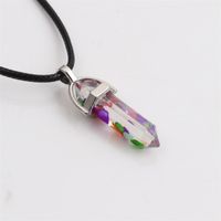 Nihaojewelry Fashion Turquoise Multicolor Hexagonal Pendant Necklace Wholesale Jewelry main image 5