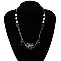 Nihaojewelry Punk Style Spider Gems Detachable Pendant Pearl Necklace Wholesale Jewelry main image 1