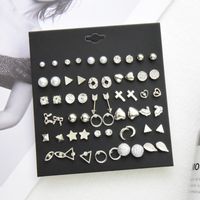 Nihaojewelry Jewelry New Fashion Geometric Stud Earrings Set Wholesale main image 4