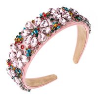 Wholesale Jewelry Baroque Inlaid Color Full Diamond Hairband Nihaojewelry main image 6