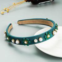 Wholesale Jewelry Retro Flower Pearl Headband Nihaojewelry main image 3