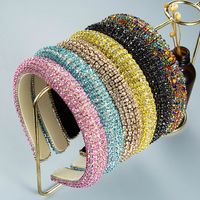 Wholesale Jewelry Baroque Full Diamond Fabric Headband Nihaojewelry main image 1