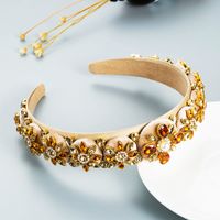 Wholesale Jewelry Candy Color Three-dimensional Rhinestone Headband Nihaojewelry main image 3