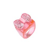 Nihaojewelry Simple Bows Color Resin Ring Wholesale Jewelry main image 6