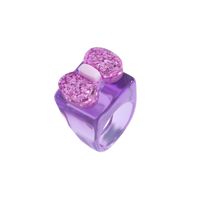 Nihaojewelry Simple Bows Color Resin Ring Wholesale Jewelry main image 4