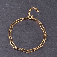 Nihaojewelry Simple Lock Chain Titanium Steel Bracelet Wholesale Jewelry sku image 1