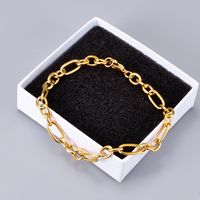 Nihaojewelry Simple18k Gold Rough Chain Bracelet Wholesale Jewelry sku image 1