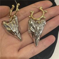 Wholesale Jewelry Irregular Geometric Heart Earrings Nihaojewelry sku image 2