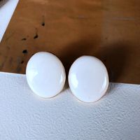 Nihaojewelry Jewelry Wholesale Heart Drip Glaze Enamel Shell Stud Earrings sku image 4