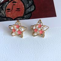 Nihaojewelry Jewelry Wholesale New Enamel Glaze Contrast Color Earrings sku image 1