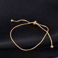 Nihaojewelry Simple Titanium Steel Drawstring Short Bracelet Wholesale Jewelry sku image 1