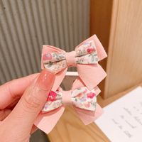 Nihaojewelry Korean Floral Fabric Bow Children's Hair Rope Wholesale Jewelry sku image 3