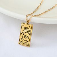 Fashion Animal Stainless Steel Plating Unisex Pendant Necklace sku image 3