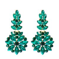 Nihaojewelry Jewelry Wholesale Fashion Geometric Inlaid Colorful Diamond Earrings sku image 2