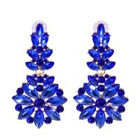 Nihaojewelry Jewelry Wholesale Fashion Geometric Inlaid Colorful Diamond Earrings sku image 3