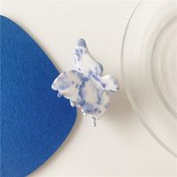 Wholesale Jewelry Blue And White Porcelain Acrylic Large Hair Clip Nihaojewelry sku image 4