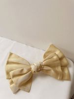 Wholesale Jewelry Simple Solid Color Fabric Double-layer Bowknot Hair Clip Nihaojewelry sku image 1