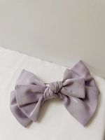 Wholesale Jewelry Simple Solid Color Fabric Double-layer Bowknot Hair Clip Nihaojewelry sku image 2