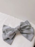 Wholesale Jewelry Simple Solid Color Fabric Double-layer Bowknot Hair Clip Nihaojewelry sku image 3