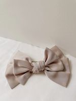Wholesale Jewelry Simple Solid Color Fabric Double-layer Bowknot Hair Clip Nihaojewelry sku image 4