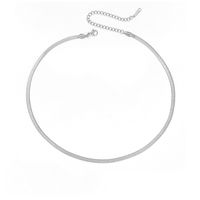 Fashion U Shape Stainless Steel Plating Necklace sku image 2