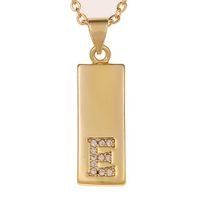 Wholesale Jewelry 26 English Alphabet Pendant Copper Necklace Nihaojewelry sku image 5