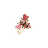 Nihaojewelry Fashion Dripping Bee Copper Micro-inlaid Zircon Ring Wholesale Jewelry sku image 6
