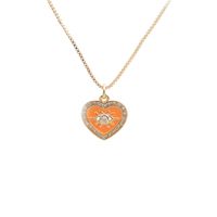 Nihaojewelry Fashion Heart Eye Pendant Necklace Wholesale Jewelry sku image 3