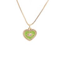 Nihaojewelry Fashion Heart Eye Pendant Necklace Wholesale Jewelry sku image 7