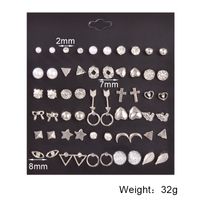 Nihaojewelry Jewelry New Fashion Geometric Stud Earrings Set Wholesale sku image 1