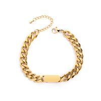 Nihaojewelry Jewelry Wholesale Hip Hop Cuban Chain Stainless Steel Bracelet Necklace sku image 1