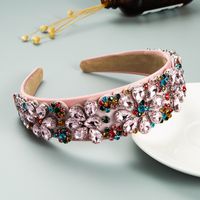 Wholesale Jewelry Baroque Inlaid Color Full Diamond Hairband Nihaojewelry sku image 3