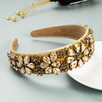 Großhandel Schmuck Barock Eingelegte Farbe Voller Diamant Haarband Nihaojewelry sku image 4