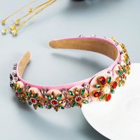 Wholesale Jewelry Candy Color Three-dimensional Rhinestone Headband Nihaojewelry sku image 1