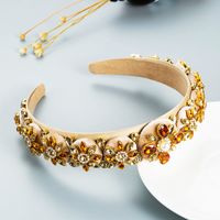 Wholesale Jewelry Candy Color Three-dimensional Rhinestone Headband Nihaojewelry sku image 2