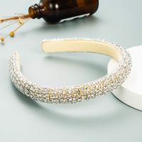 Wholesale Jewelry Baroque Full Diamond Fabric Headband Nihaojewelry sku image 1